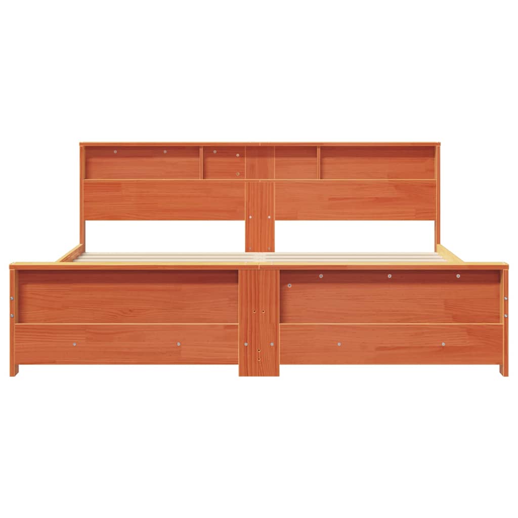 Struttura del letto con testiera Marrone cerato 200 x 200 cm