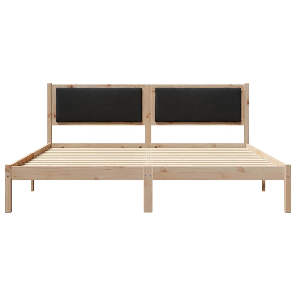 Struttura del letto Nero 200 x 200 cm Pino massello | homemem39