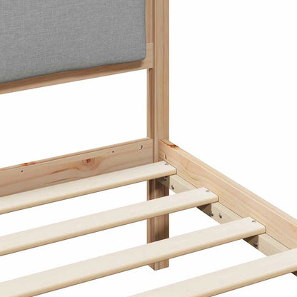 Struttura del letto Grigio chiaro 200 x 200 cm Tessuto