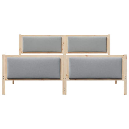 Struttura del letto Grigio chiaro 180 x 200 cm Tessuto