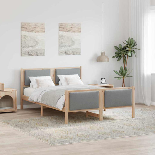 Struttura del letto Grigio chiaro 150 x 200 cm Tessuto | homemem39