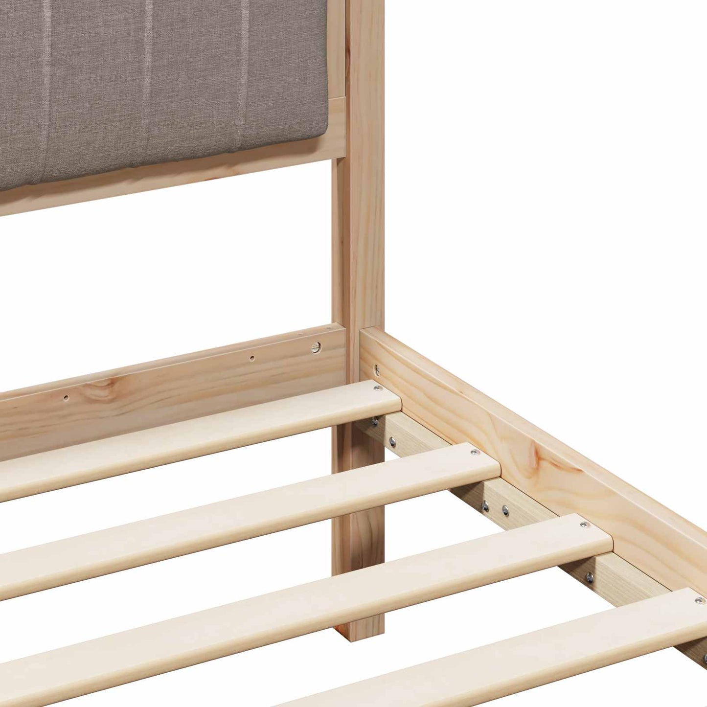 Struttura del Letto con testiera Marrone e taupe 160 x 200 cm | homemem39