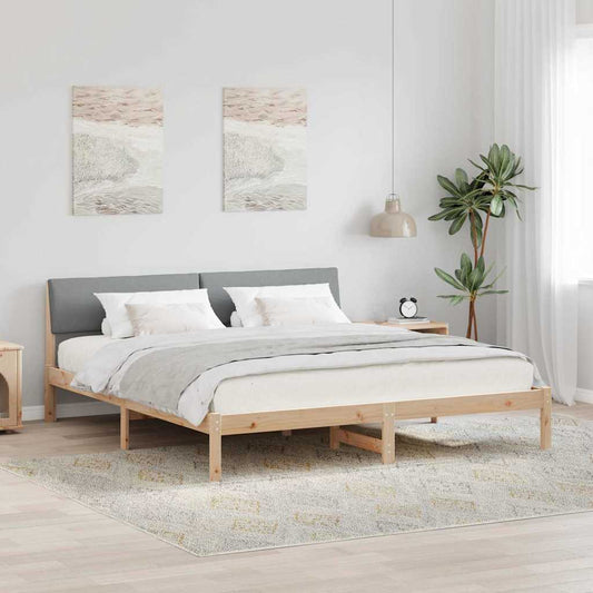 Struttura del Letto Marrone e grigio chiaro 180 x 200 cm | homemem39