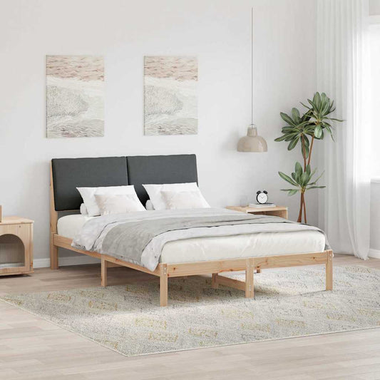 Struttura del Letto marrone e grigio scuro 160 x 200 cm | homemem39