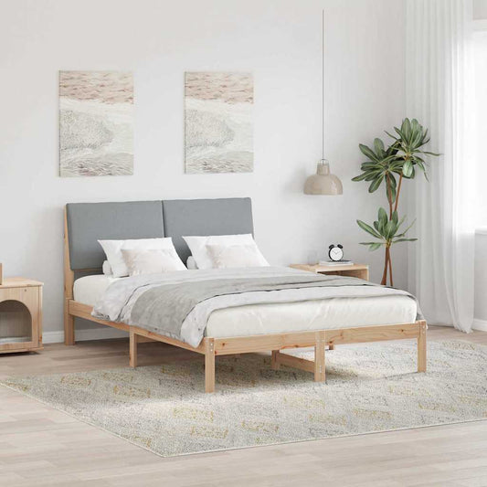 Struttura del Letto Marrone e grigio chiaro 150 x 200 cm | homemem39