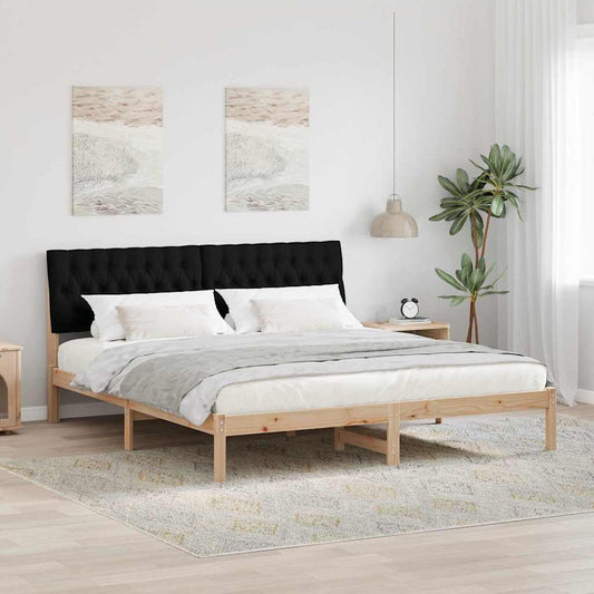 Letto con Testiera Rivestita con testiera Marrone 180 x 200 cm | homemem39