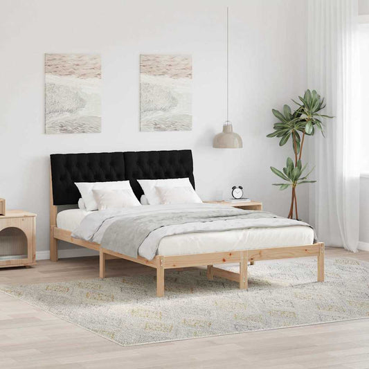 Letto con Testiera Rivestita con testiera Marrone 160 x 200 cm | homemem39