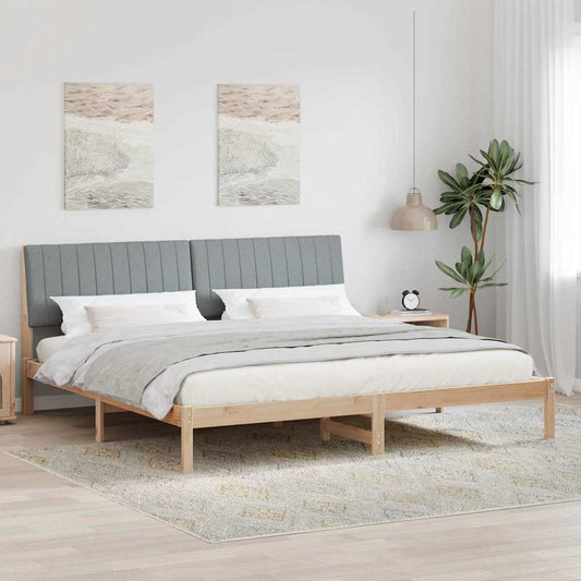 Struttura del letto Marrone 200 x 200 cm Pino massello | homemem39