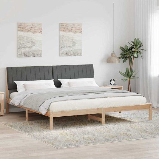 Struttura del letto Marrone 200 x 200 cm Pino massello | homemem39