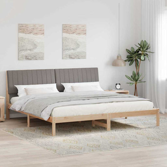 Struttura del letto Marrone 200 x 200 cm Pino massello | homemem39