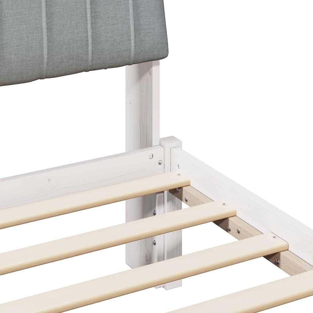 Struttura del letto Grigio chiaro 180 x 200 cm Pino massello | homemem39