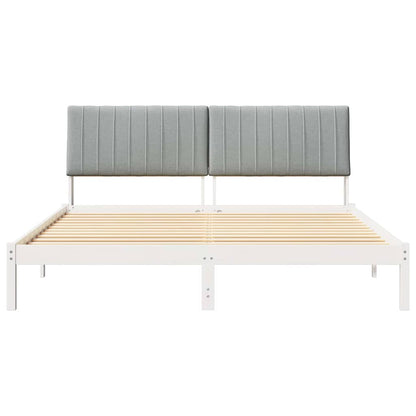 Struttura del letto Grigio chiaro 180 x 200 cm Pino massello | homemem39