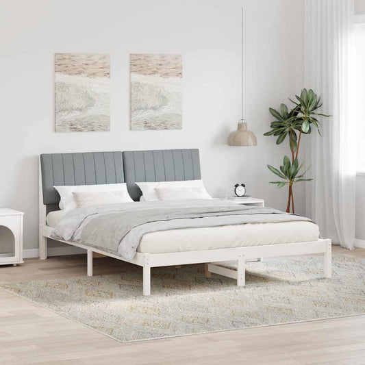 Struttura del letto Bianco 160 x 200 cm Pino massello | homemem39