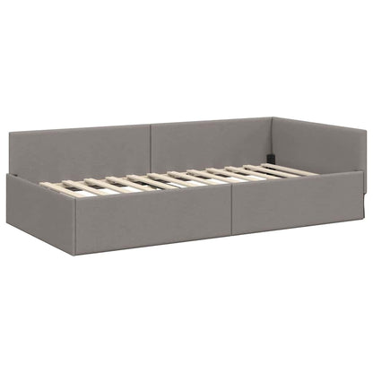 Struttura Letto Angolare con Materasso 2 pcs Talpa Tessuto | homemem39