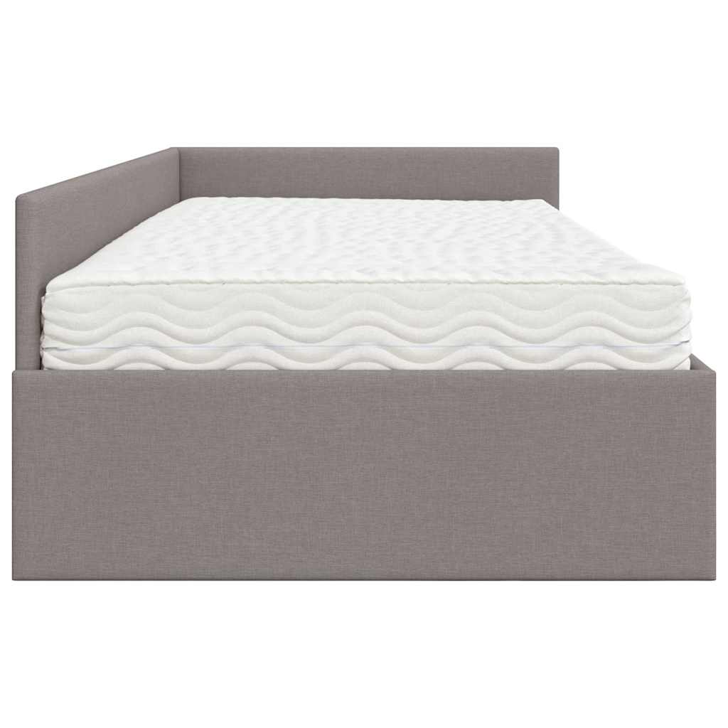Struttura Letto Angolare con Materasso 2 pcs Talpa Tessuto | homemem39
