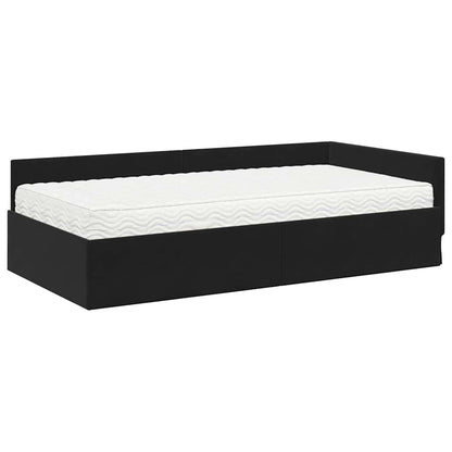 Struttura Letto Angolare con Materasso 2 pcs Grigio Velluto | homemem39