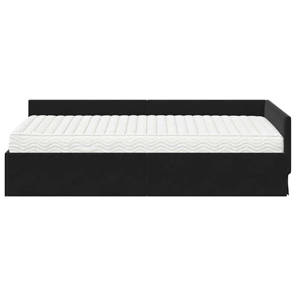 Struttura Letto Angolare con Materasso 2 pcs Grigio Velluto | homemem39