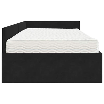 Struttura Letto Angolare con Materasso 2 pcs Grigio Velluto | homemem39