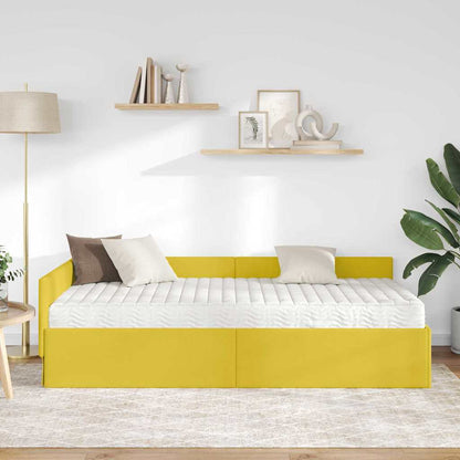 Struttura Letto Angolare con Materasso 2 pcs Verde Velluto | homemem39