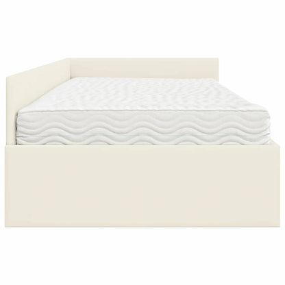 Struttura Letto Angolare con Materasso 2 pcs Grigio Velluto | homemem39