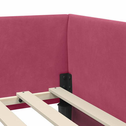 Struttura Letto Angolare con Materasso 2 pcs Verde Velluto | homemem39
