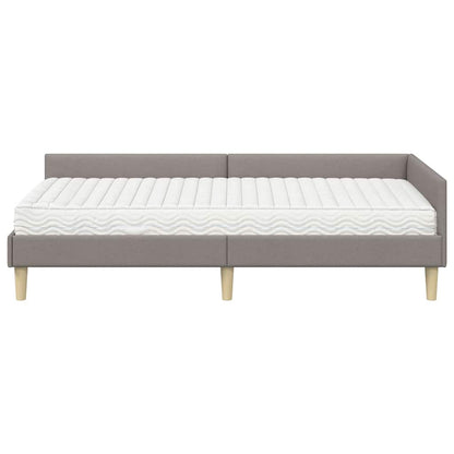 Struttura Letto Angolare con Materasso 2 pcs Talpa Tessuto