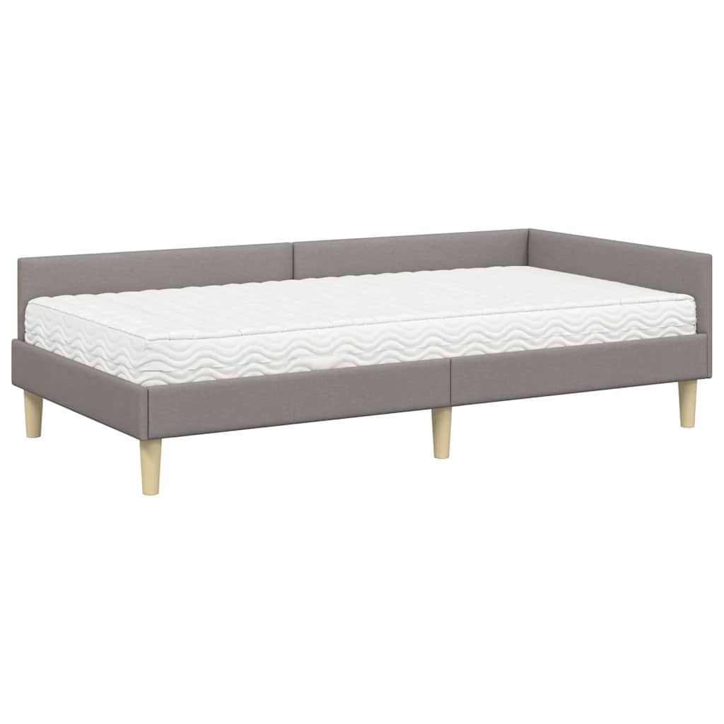 Struttura Letto Angolare con Materasso 2 pcs Talpa Tessuto