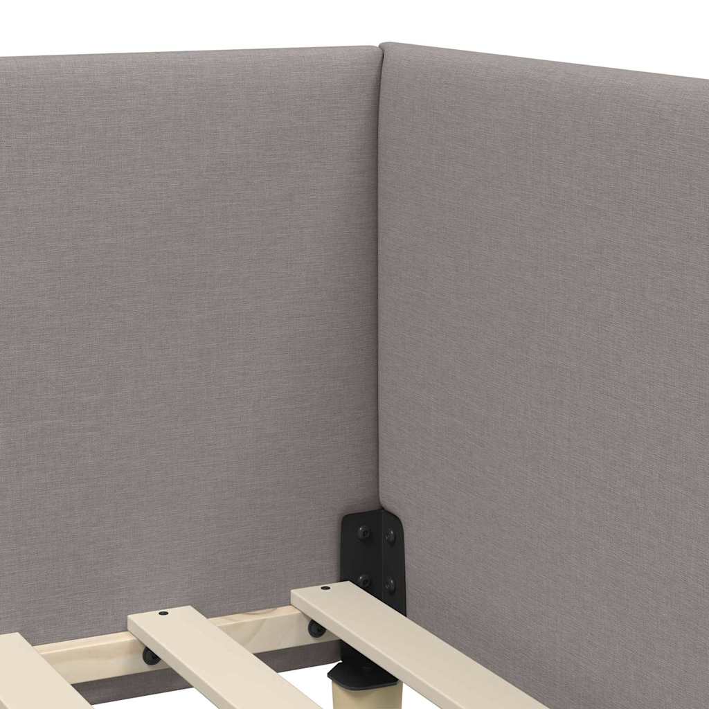 Struttura Letto Angolare con Materasso 2 pcs Talpa Tessuto | homemem39