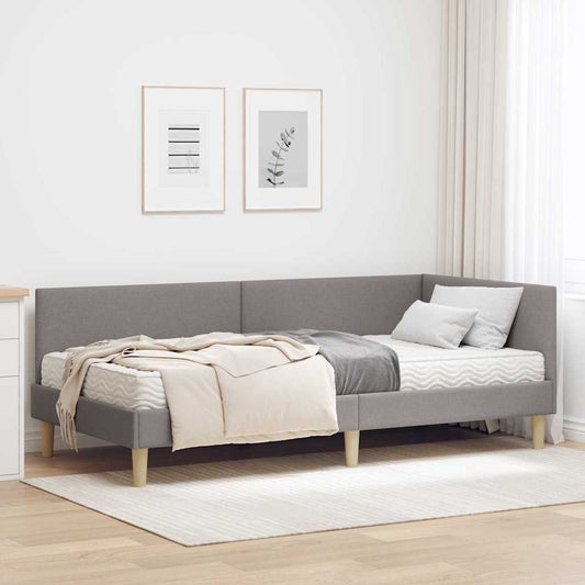 Struttura Letto Angolare con Materasso 2 pcs Talpa Tessuto