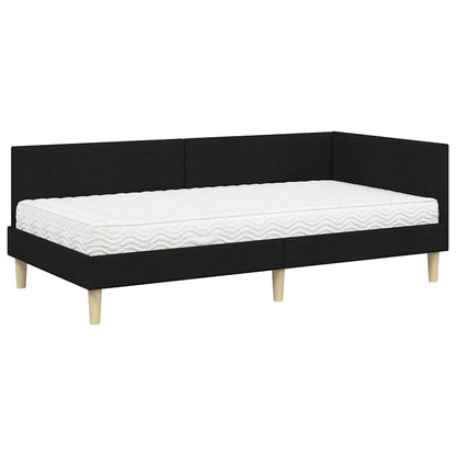 Struttura Letto Angolare con Materasso 2 pcs Verde Tessuto | homemem39