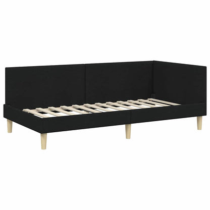 Struttura Letto Angolare con Materasso 2 pcs Verde Tessuto | homemem39