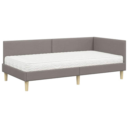 Struttura Letto Angolare con Materasso 2 pcs Talpa Tessuto
