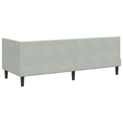 Struttura Letto Angolare con Materasso 2 pcs Grigio chiaro | homemem39