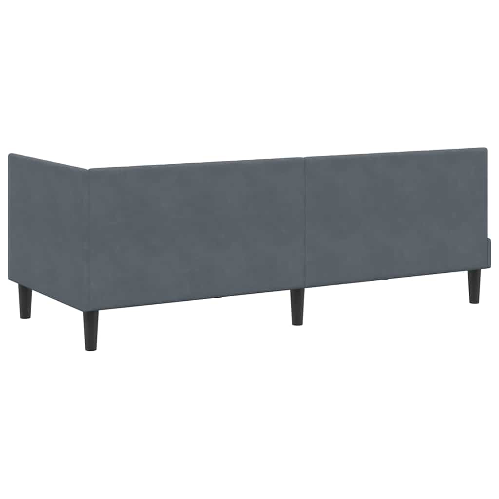 Struttura Letto Angolare con Materasso 2 pcs Grigio Velluto | homemem39