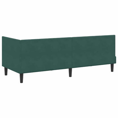 Struttura Letto Angolare con Materasso 2 pcs Verde Velluto | homemem39
