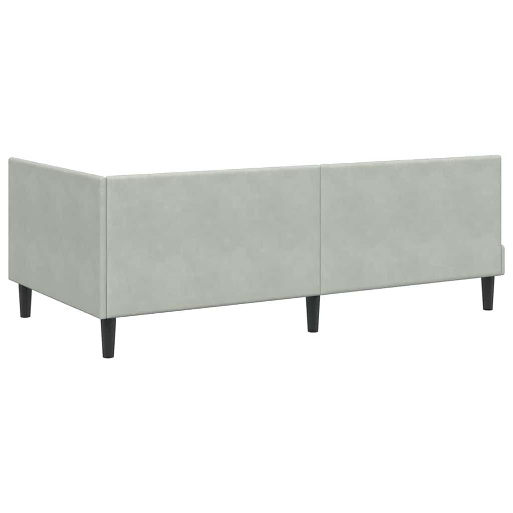 Struttura Letto Angolare con Materasso 2 pcs Grigio chiaro | homemem39