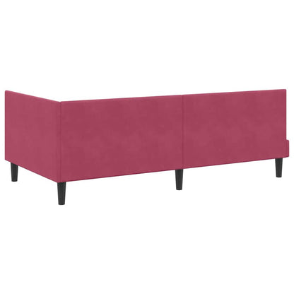 Struttura Letto Angolare con Materasso 2 pcs Verde Velluto