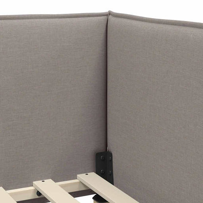 Struttura Letto Angolare con Materasso 2 pcs Talpa Velluto