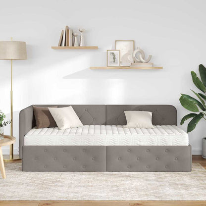Cornice del letto ad angolo Talpa 80 x 200 cm Tessuto | homemem39