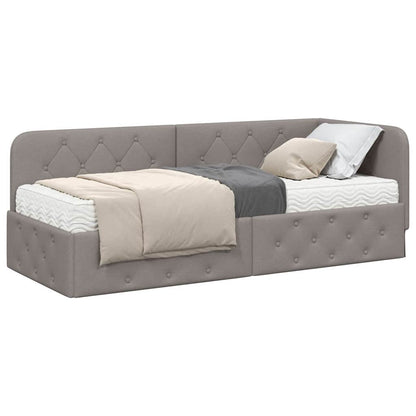Cornice del letto ad angolo Talpa 80 x 200 cm Tessuto | homemem39