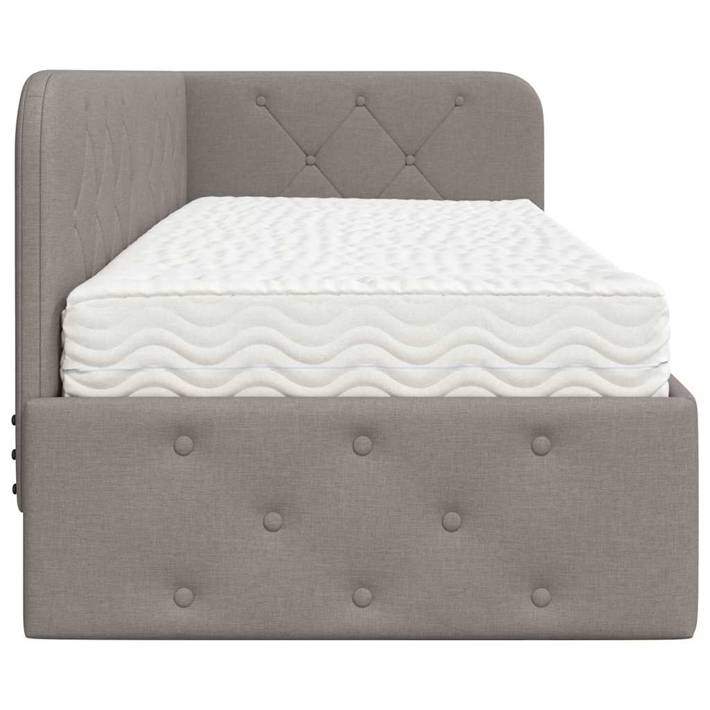 Cornice del letto ad angolo Talpa 80 x 200 cm Tessuto | homemem39