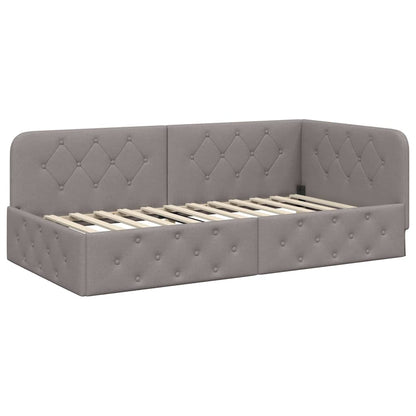 Cornice del letto ad angolo Talpa 100 x 200 cm Tessuto | homemem39