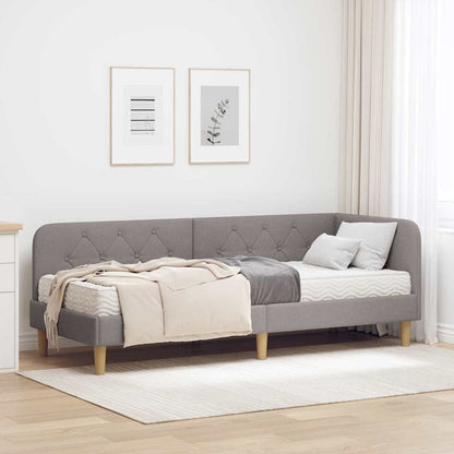Cornice del letto ad angolo Talpa 80 x 200 cm Tessuto | homemem39