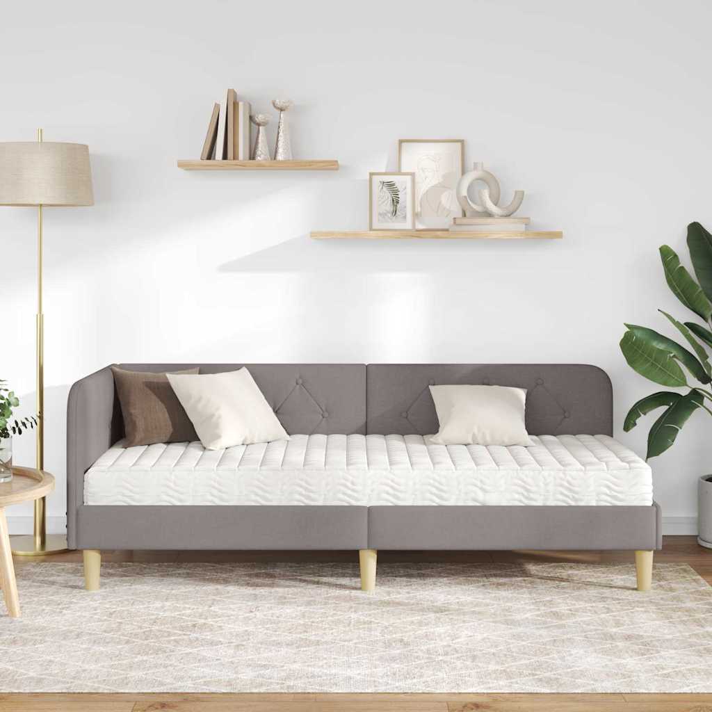 Cornice del letto ad angolo Talpa 80 x 200 cm Tessuto | homemem39