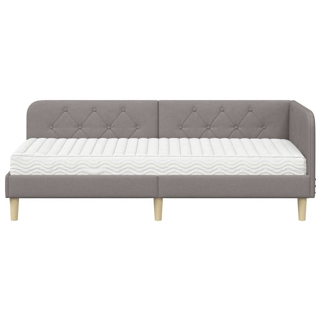 Cornice del letto ad angolo Talpa 80 x 200 cm Tessuto | homemem39