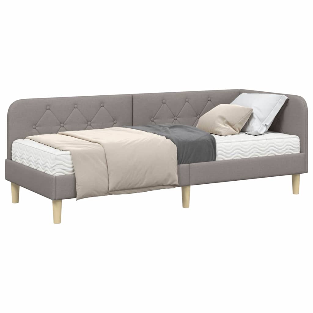 Cornice del letto ad angolo Talpa 80 x 200 cm Tessuto | homemem39