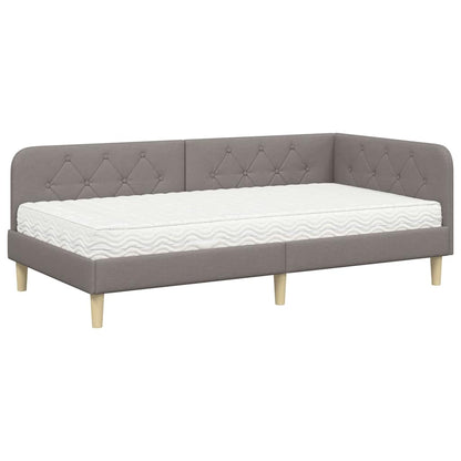 Cornice del letto ad angolo Talpa 100 x 200 cm Tessuto | homemem39