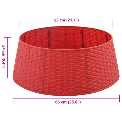 GonnaperAlberodiNatale Rosso Ø 65 x 24 cm Plastica