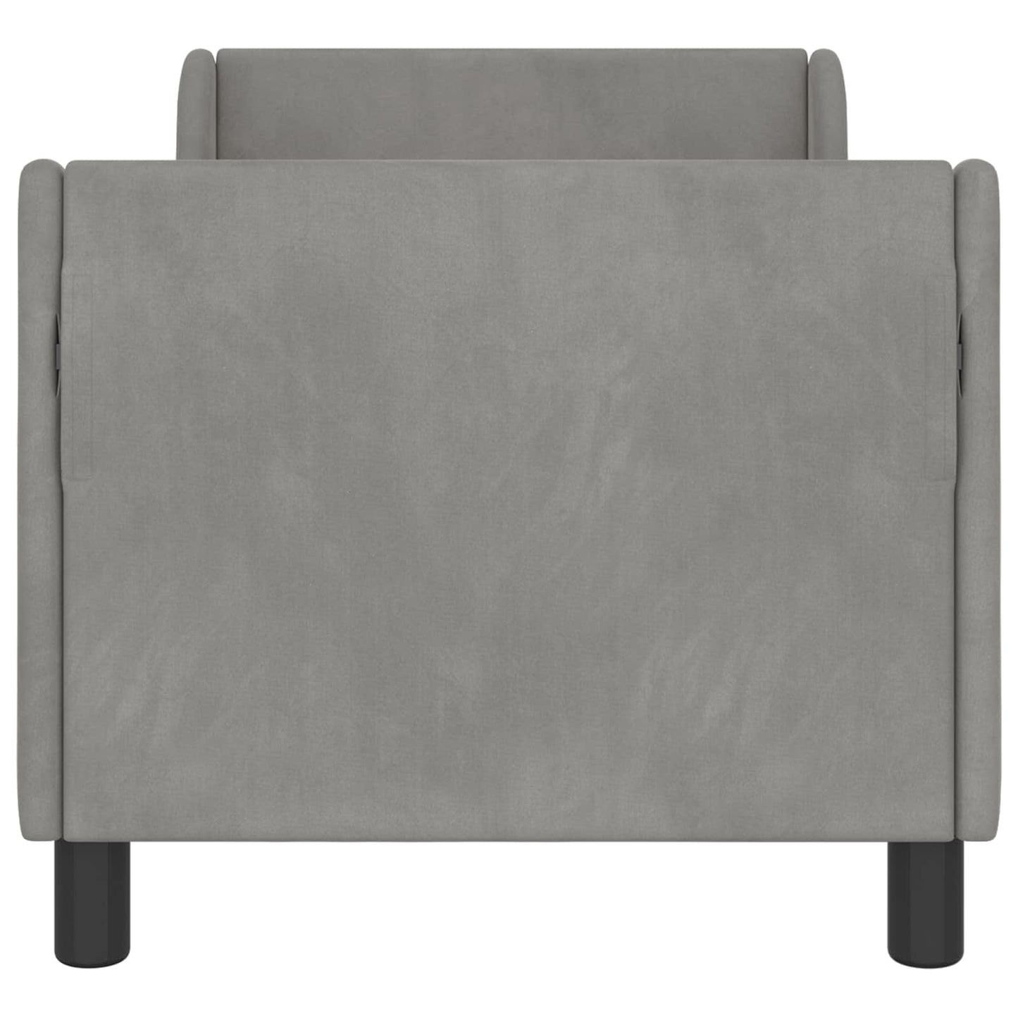 Struttura letto per bambini con testata Grigio Chiaro Velluto | homemem39