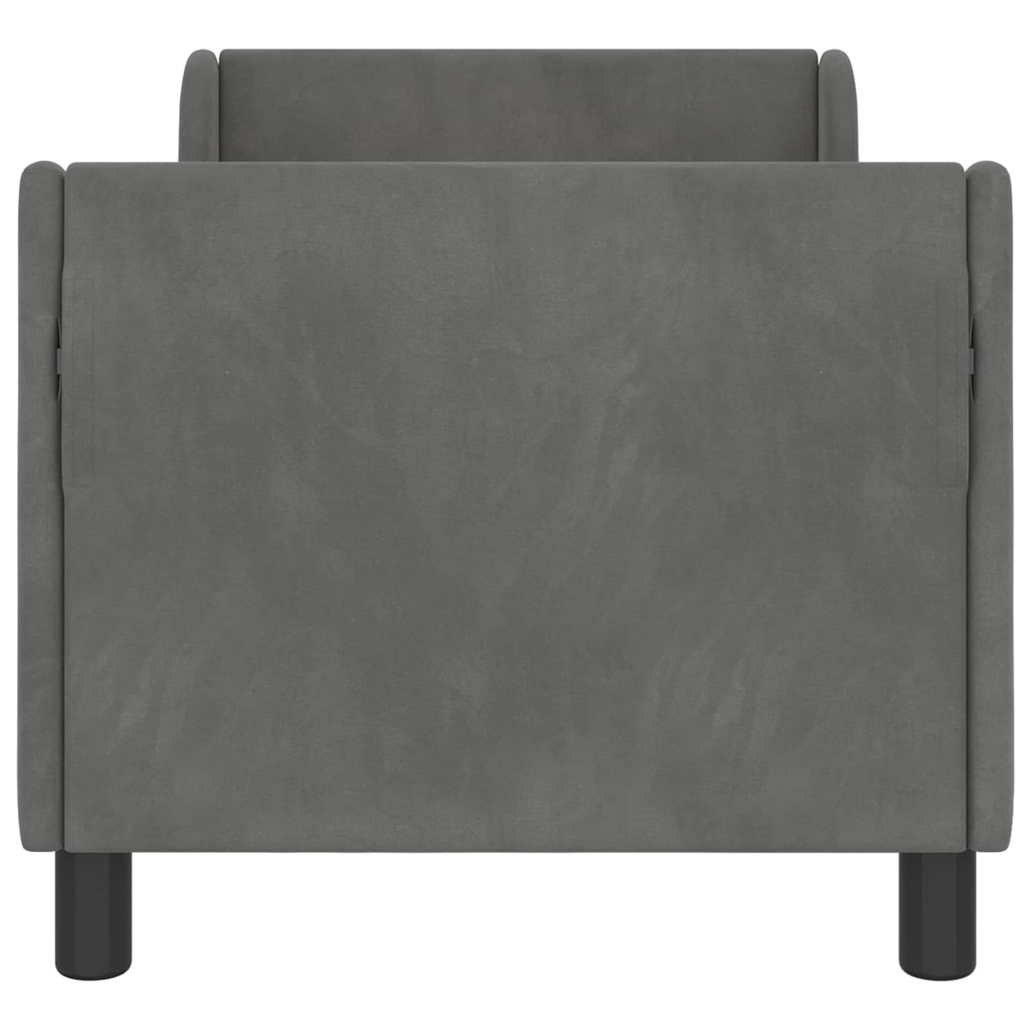 Struttura letto per bambini con testata Grigio Scuro Velluto | homemem39